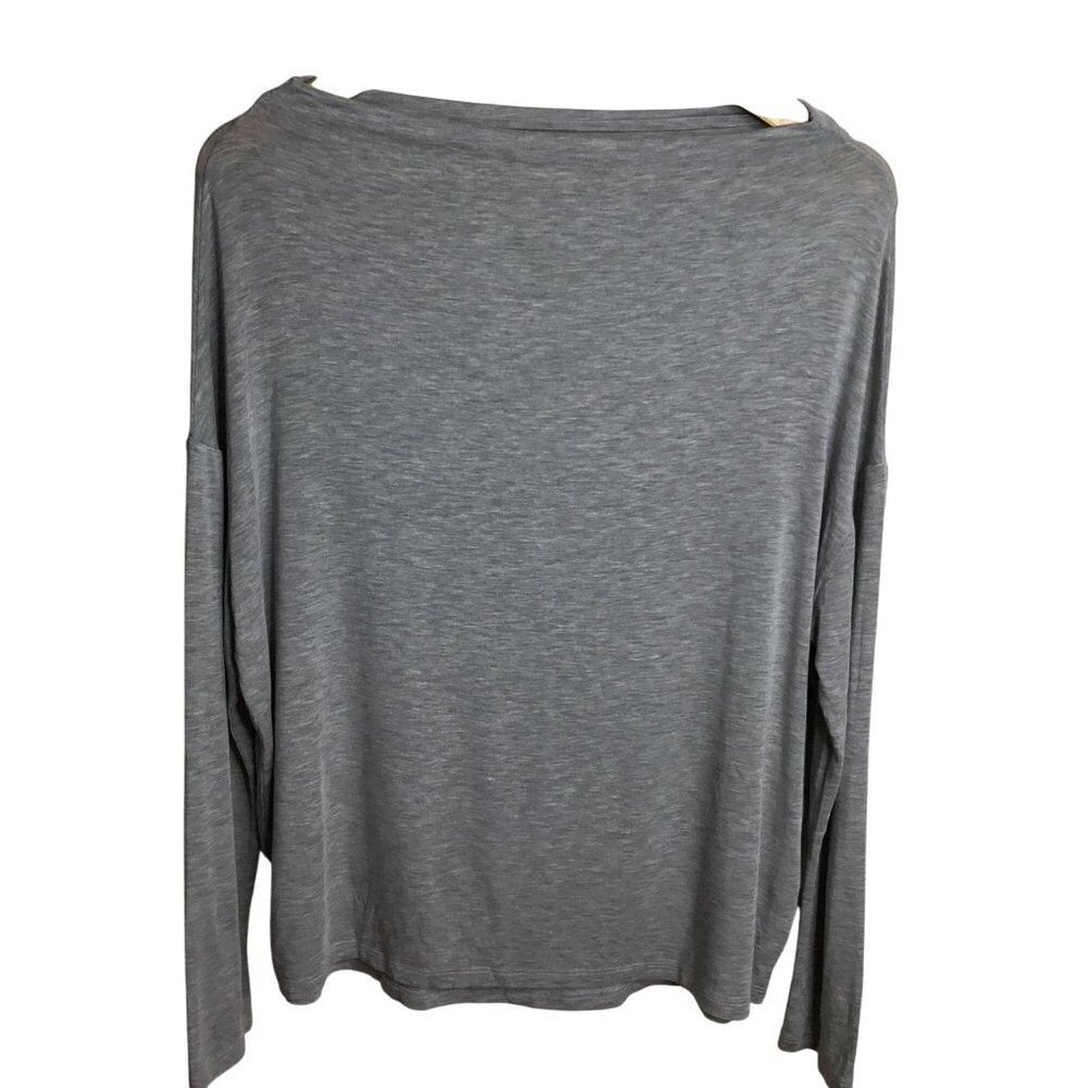VINCE Gray Dolman Sleeve Boat Neck Modal Merino Lounge Knit Sweater Luxe S Women